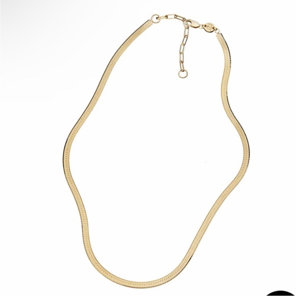 Jennifer Zuener Flat Karli Necklace Gold Plated Silver Designer Revolve Boho New - Picture 3 of 4